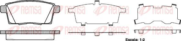 Kawe 1268 00 - Bremžu uzliku kompl., Disku bremzes www.autospares.lv