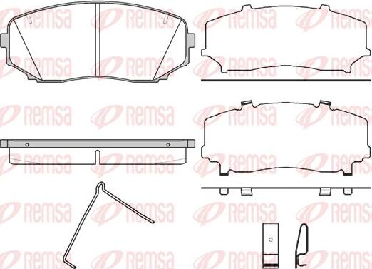 Kawe 1267 02 - Brake Pad Set, disc brake www.autospares.lv