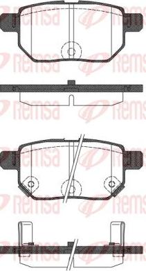 Kawe 1286 22 - Brake Pad Set, disc brake www.autospares.lv