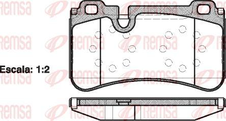 Kawe 1280 00 - Bremžu uzliku kompl., Disku bremzes www.autospares.lv