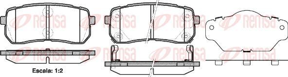 Kawe 1288 02 - Bremžu uzliku kompl., Disku bremzes www.autospares.lv