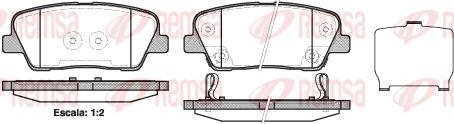 Kawe 1274 02 - Bremžu uzliku kompl., Disku bremzes www.autospares.lv