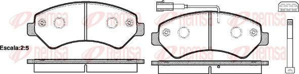 Kawe 1275 01 - Bremžu uzliku kompl., Disku bremzes www.autospares.lv