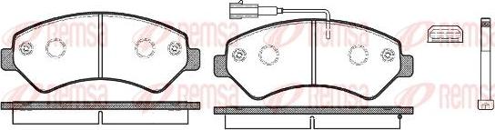 Kawe 1275 12 - Bremžu uzliku kompl., Disku bremzes www.autospares.lv