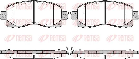 Kawe 1741 04 - Bremžu uzliku kompl., Disku bremzes www.autospares.lv