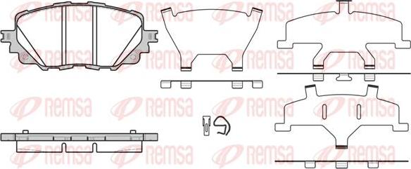 Kawe 1708 00 - Bremžu uzliku kompl., Disku bremzes www.autospares.lv