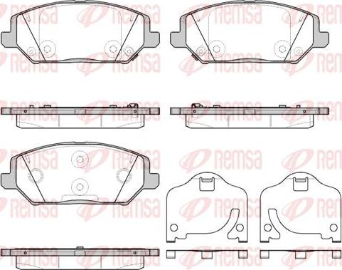 Kawe 1783 02 - Тормозные колодки, дисковые, комплект www.autospares.lv