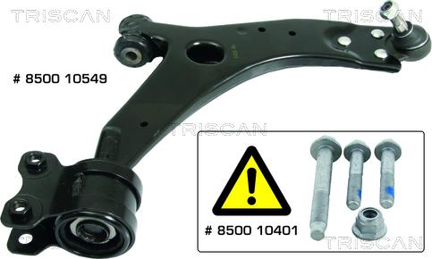 Kawe 8500 10549 - Рычаг подвески колеса www.autospares.lv