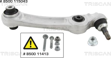 Kawe 8500 115043 - Track Control Arm www.autospares.lv