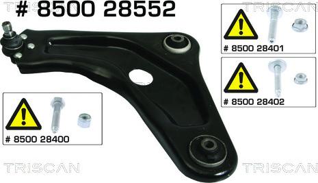 Kawe 8500 28552 - Track Control Arm www.autospares.lv