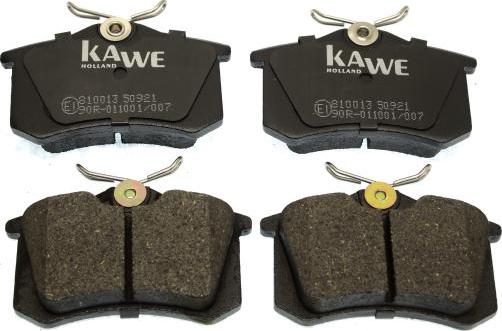 Kawe 810013 - Brake Pad Set, disc brake www.autospares.lv