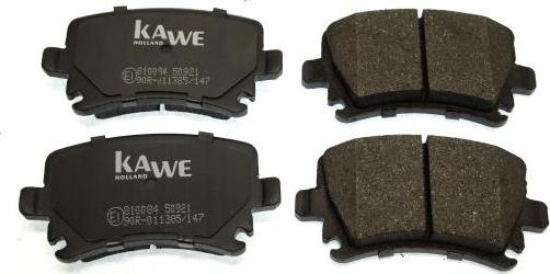 Kawe 810084 - Brake Pad Set, disc brake www.autospares.lv