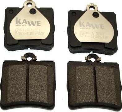 Kawe 810038 - Bremžu uzliku kompl., Disku bremzes www.autospares.lv