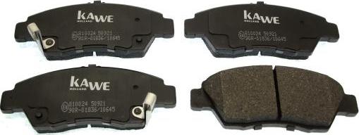 Kawe 810024 - Brake Pad Set, disc brake www.autospares.lv