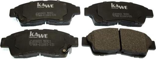 Kawe 810021 - Brake Pad Set, disc brake www.autospares.lv