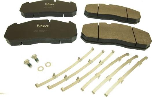 Kawe 88085 - Brake Pad Set, disc brake www.autospares.lv