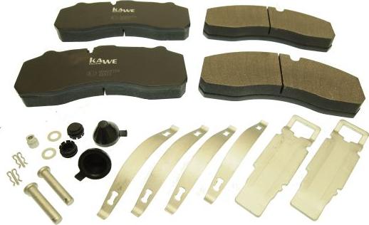 Kawe 88081 - Brake Pad Set, disc brake www.autospares.lv