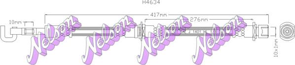 Kawe H4634 - Bremžu šļūtene www.autospares.lv