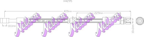 Kawe H4295 - Bremžu šļūtene www.autospares.lv