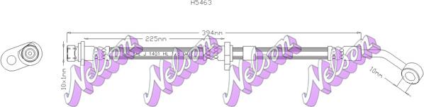 Kawe H5463 - Bremžu šļūtene www.autospares.lv