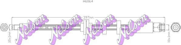 Kawe H6064 - Bremžu šļūtene www.autospares.lv