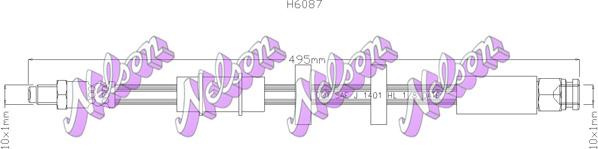 Kawe H6087 - Bremžu šļūtene www.autospares.lv