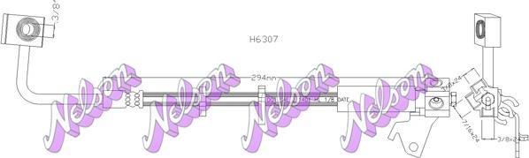 Kawe H6307 - Bremžu šļūtene www.autospares.lv