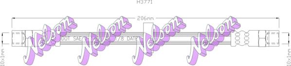 Kawe H3771 - Тормозной шланг www.autospares.lv