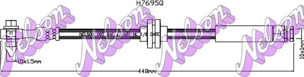 Kawe H7695Q - Bremžu šļūtene www.autospares.lv