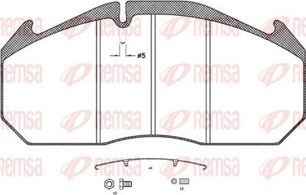 Kawe JCA506.31 - Brake Pad Set, disc brake www.autospares.lv