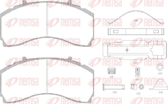 Kawe JCA1480.80 - Brake Pad Set, disc brake www.autospares.lv