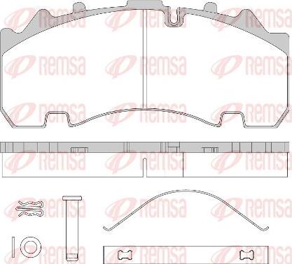 Kawe JCA1554.80 - Bremžu uzliku kompl., Disku bremzes www.autospares.lv