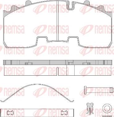 Kawe JCA1556.80 - Bremžu uzliku kompl., Disku bremzes www.autospares.lv