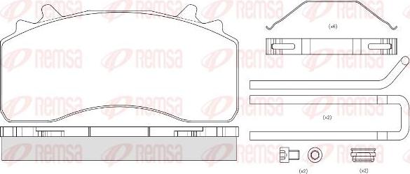 Kawe JCA1526.80 - Bremžu uzliku kompl., Disku bremzes www.autospares.lv