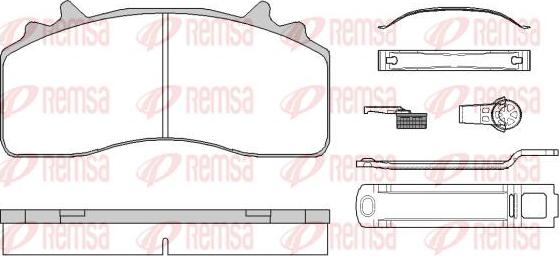 Kawe JCA1841.80 - Bremžu uzliku kompl., Disku bremzes www.autospares.lv