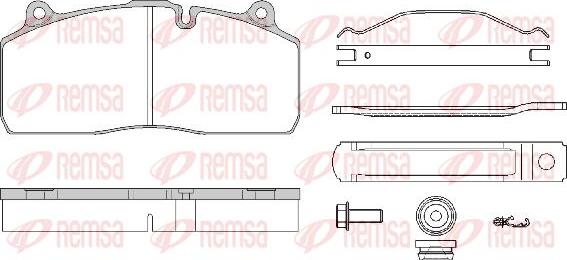 Kawe JCA1316.80 - Bremžu uzliku kompl., Disku bremzes www.autospares.lv