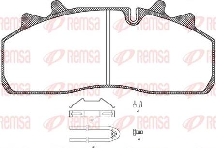 Kawe JCA1254.80 - Bremžu uzliku kompl., Disku bremzes www.autospares.lv