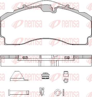 Kawe JCA1704.80 - Bremžu uzliku kompl., Disku bremzes www.autospares.lv