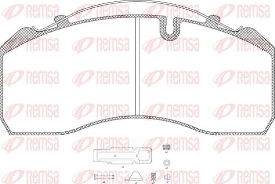 Kawe JCA814.80 - Brake Pad Set, disc brake www.autospares.lv