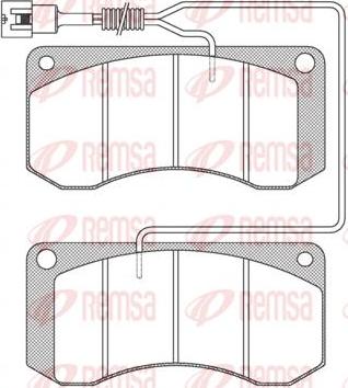 Kawe JCA258.41 - Brake Pad Set, disc brake www.autospares.lv