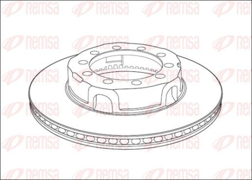 Kawe NCA1017.20 - Bremžu diski autospares.lv