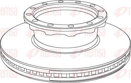 Kawe NCA1029.20 - Bremžu diski www.autospares.lv