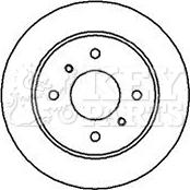 Key Parts KBD4957 - Bremžu diski www.autospares.lv