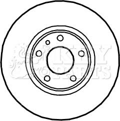 Key Parts KBD4907 - Bremžu diski www.autospares.lv