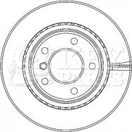 Key Parts KBD4467 - Bremžu diski autospares.lv