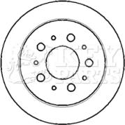 Key Parts KBD4404 - Тормозной диск www.autospares.lv