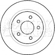 Key Parts KBD4403 - Bremžu diski autospares.lv