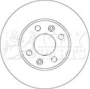 Key Parts KBD4434 - Bremžu diski autospares.lv