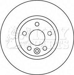 Key Parts KBD4567 - Bremžu diski autospares.lv