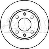 Key Parts KBD4838 - Bremžu diski autospares.lv